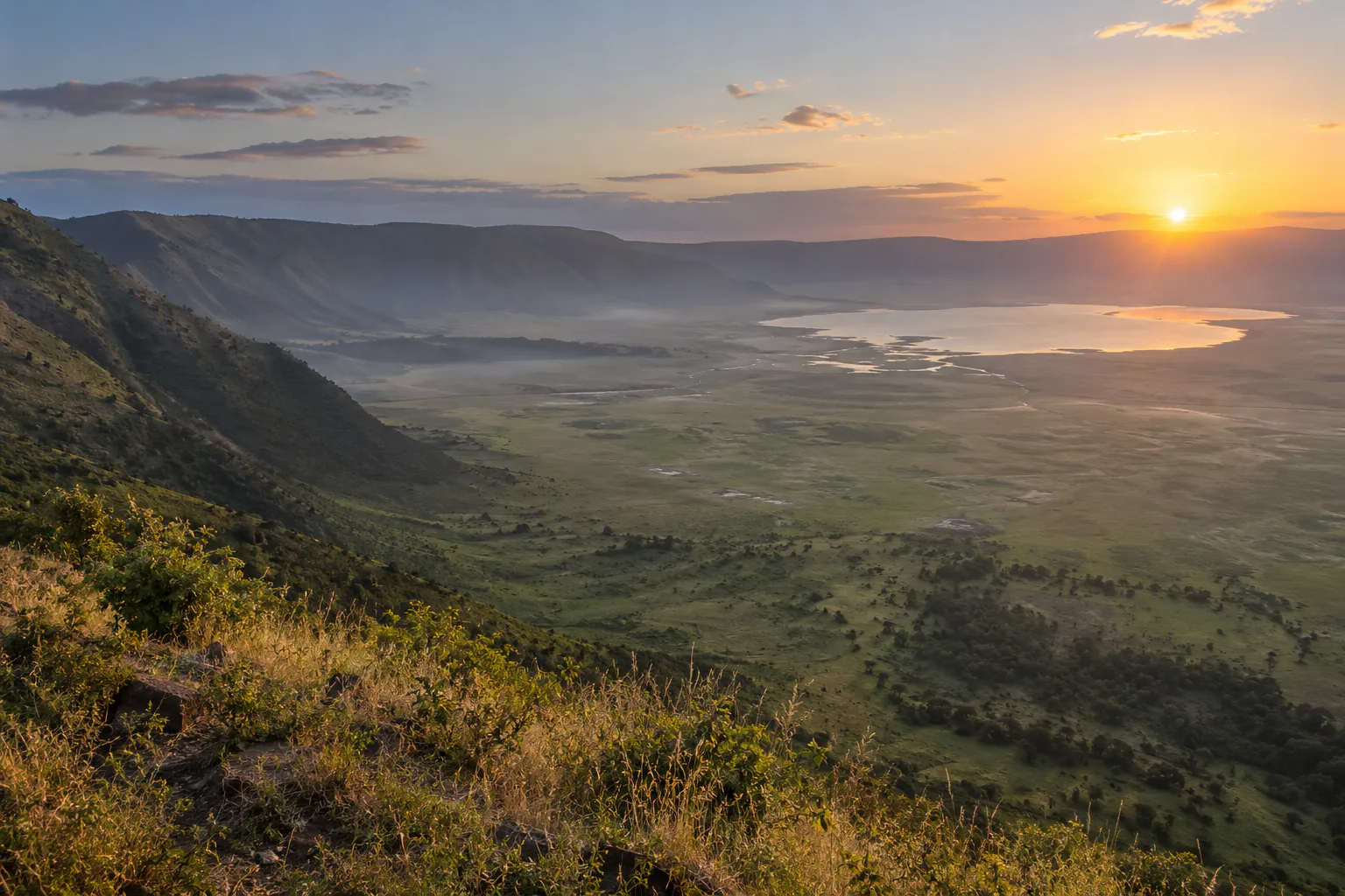 Sunrise over the Ngorongoro Crater, Tanzania
